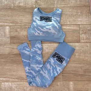 F45 Functional WRQ Blue Camo Workout Set